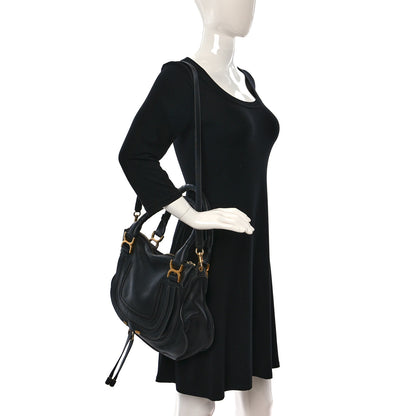 Chloe Calfskin Small Marcie Satchel Black 2 of 9