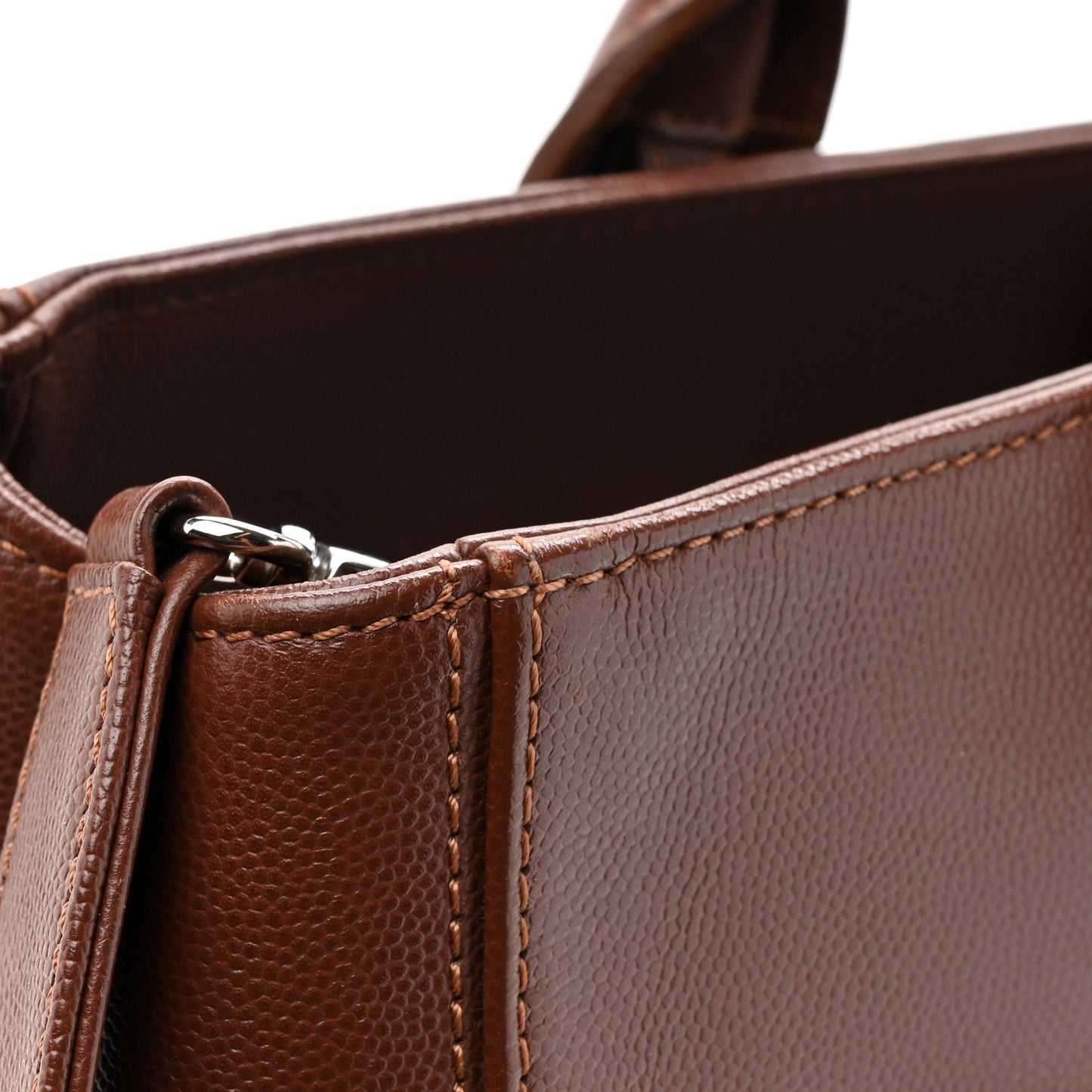 Caviar Cerf Executive Shopper Tote Brown