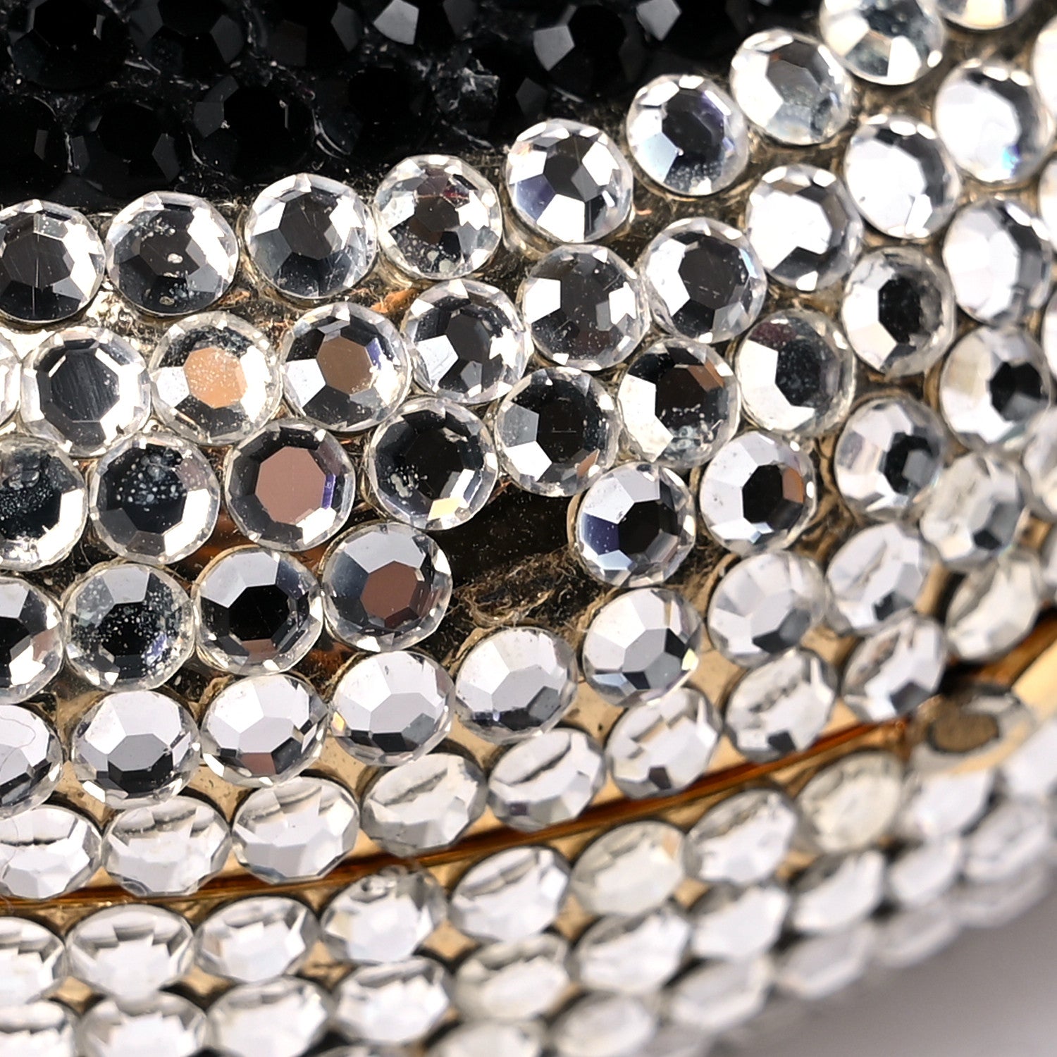Judith Leiber Swarovski Crystal Clutch Silver Black 10 of 11