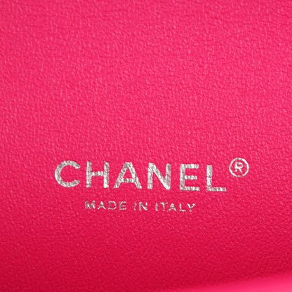 Chanel Lambskin Quilted Maxi Double Flap Fuchsia 7 of 9