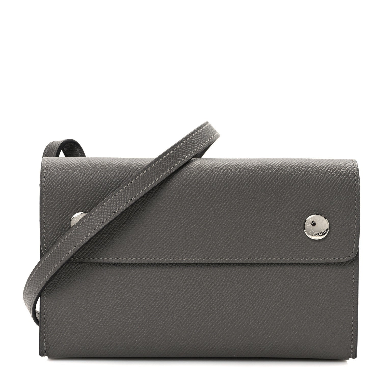 Hermes Epsom Hermesnap Wallet Gris Meyer 1 of 12