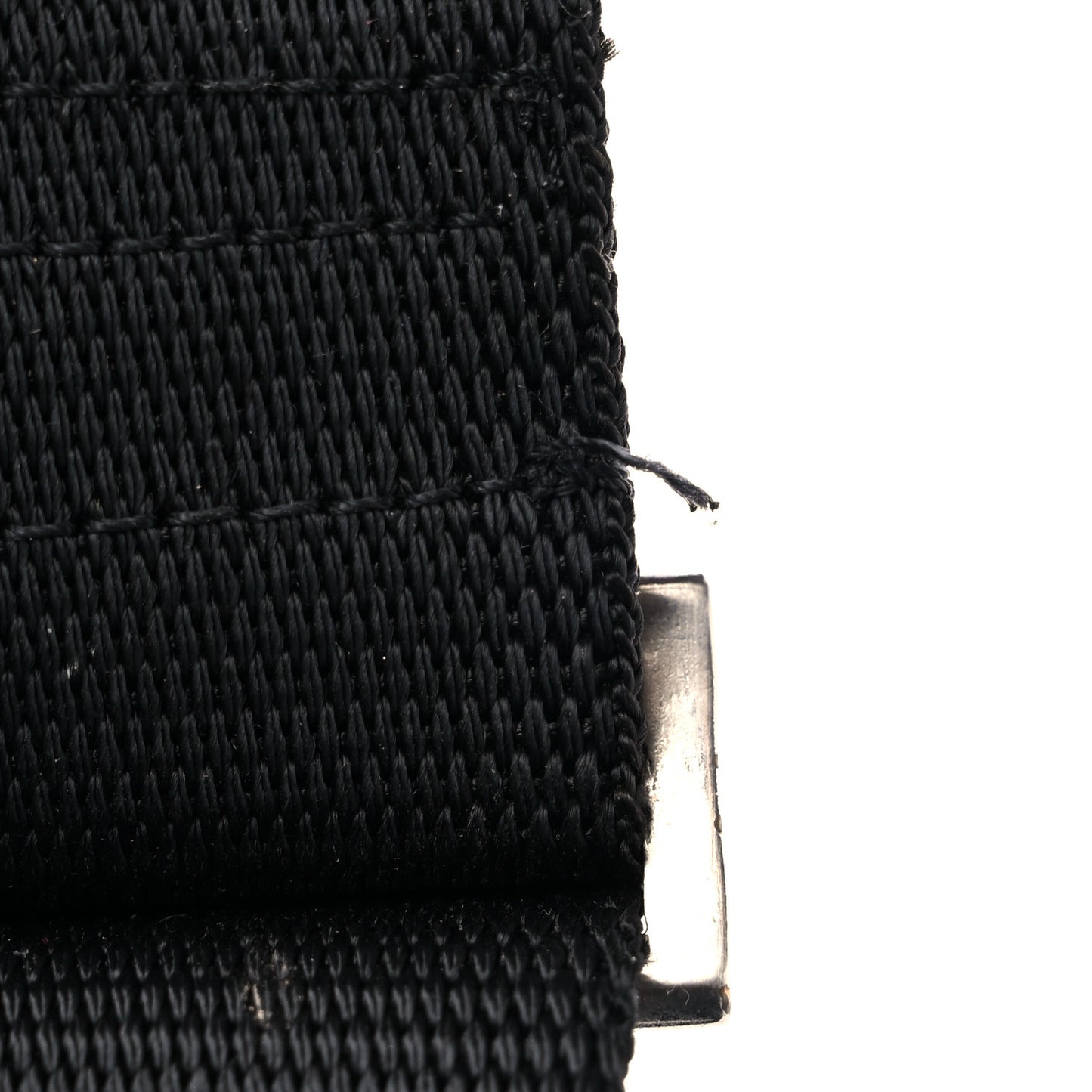 Nylon Flat Messenger Bag Black