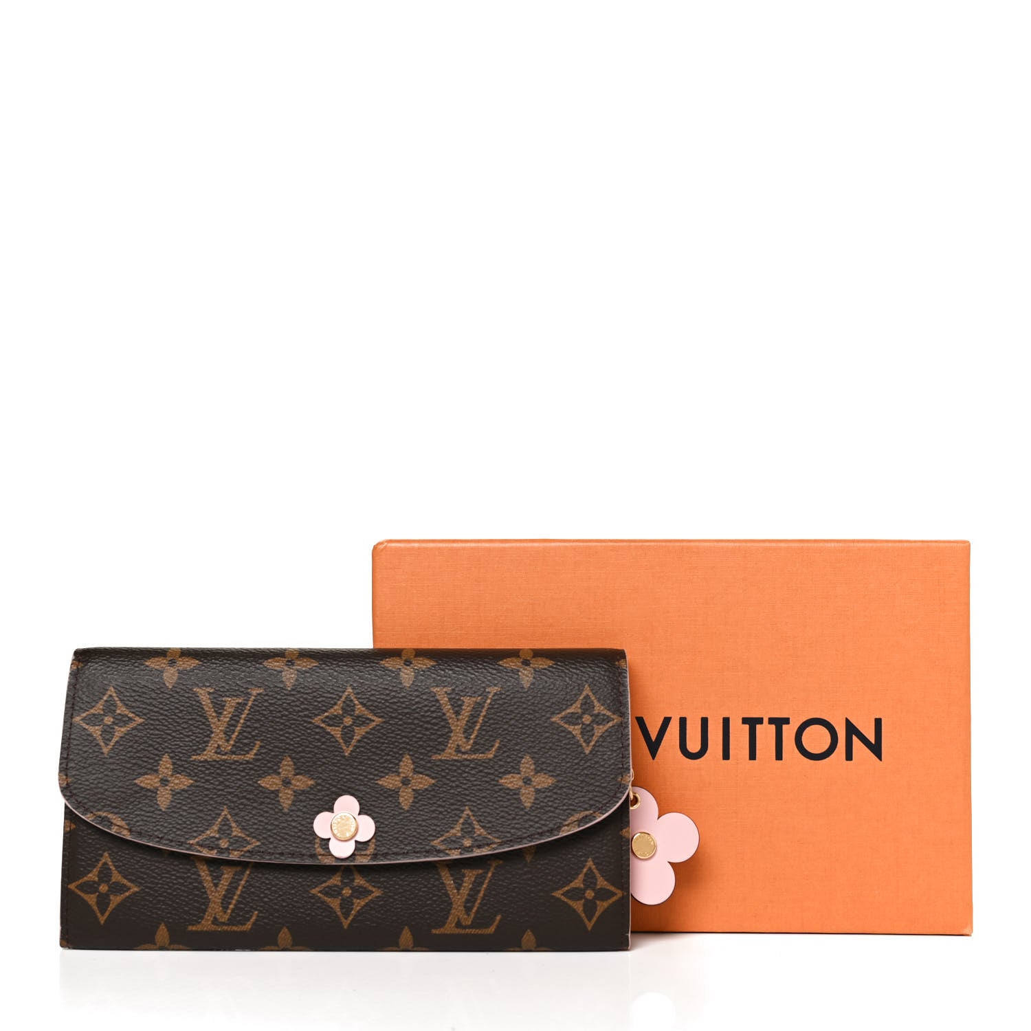 Louis Vuitton Monogram Bloom Flower Emilie Wallet Fuchsia 9 of 9