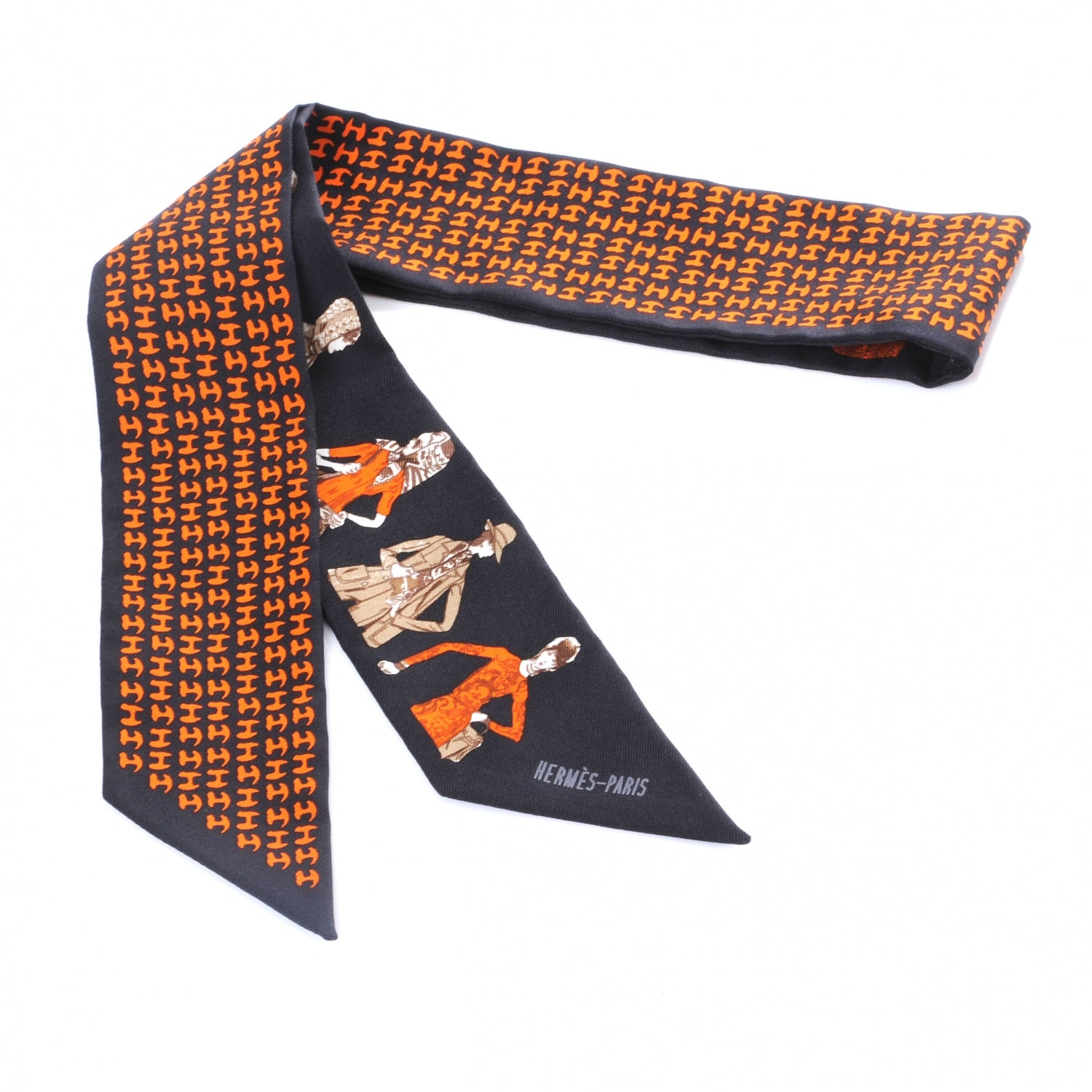 Hermes Silk Printemps Ete 69 Automne Hiver 70 Twilly 1 of 6
