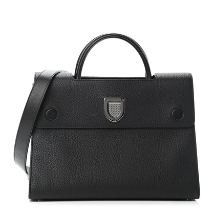 Christian Dior Grained Calfskin Medium Diorever Flap Black 1 of 5