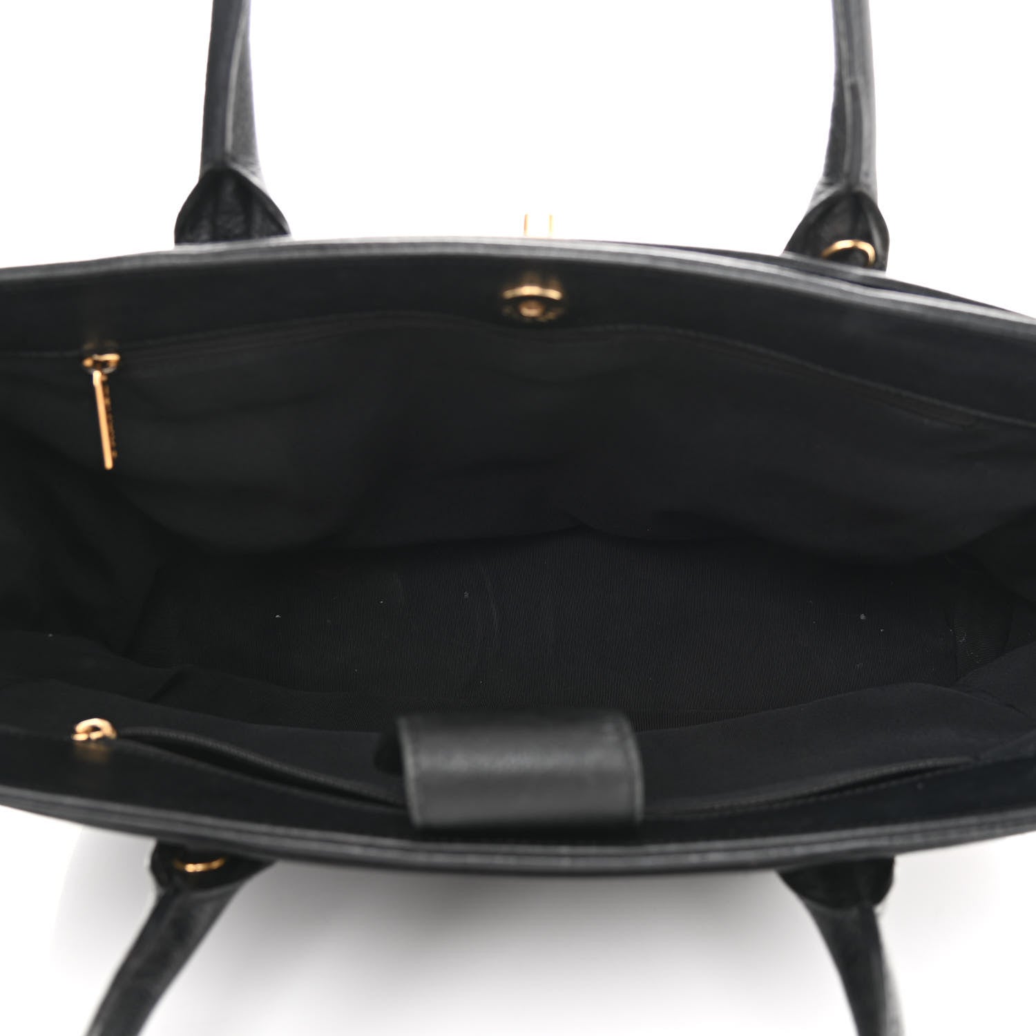Chanel Calfskin Cerf Executive Shopper Tote Black 5 of 13