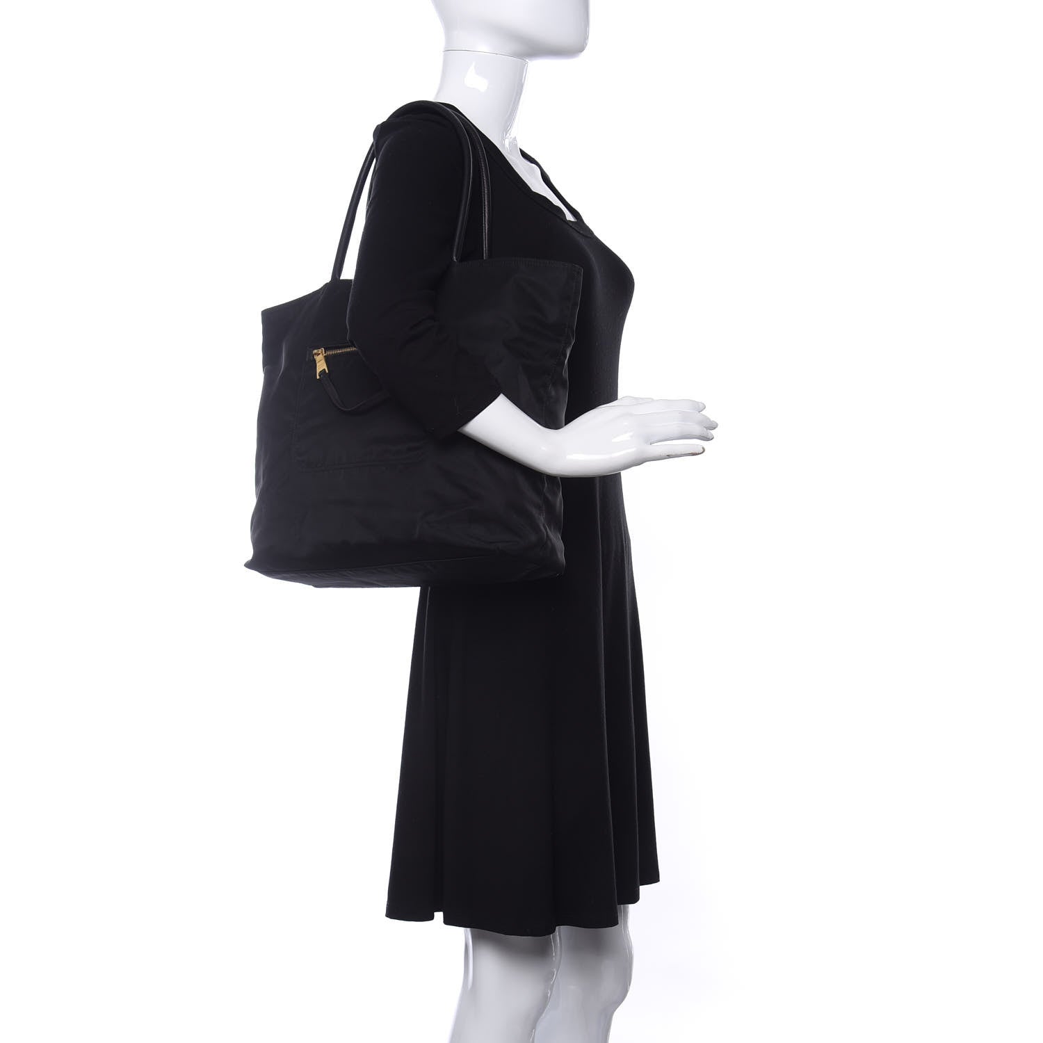 Prada Tessuto Nylon Tote Black 2 of 11