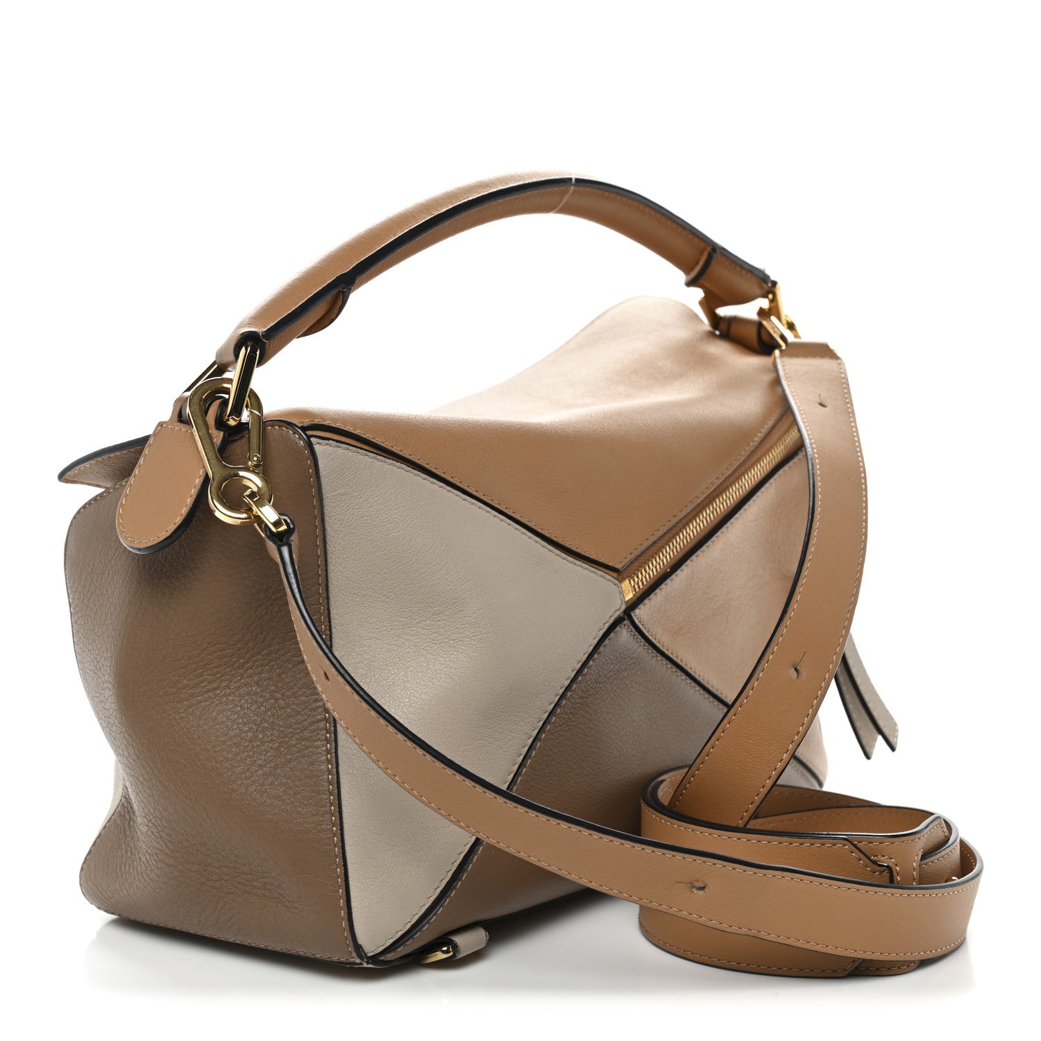 Loewe Calfskin Medium Puzzle Bag Warm Desert Mink 1862292