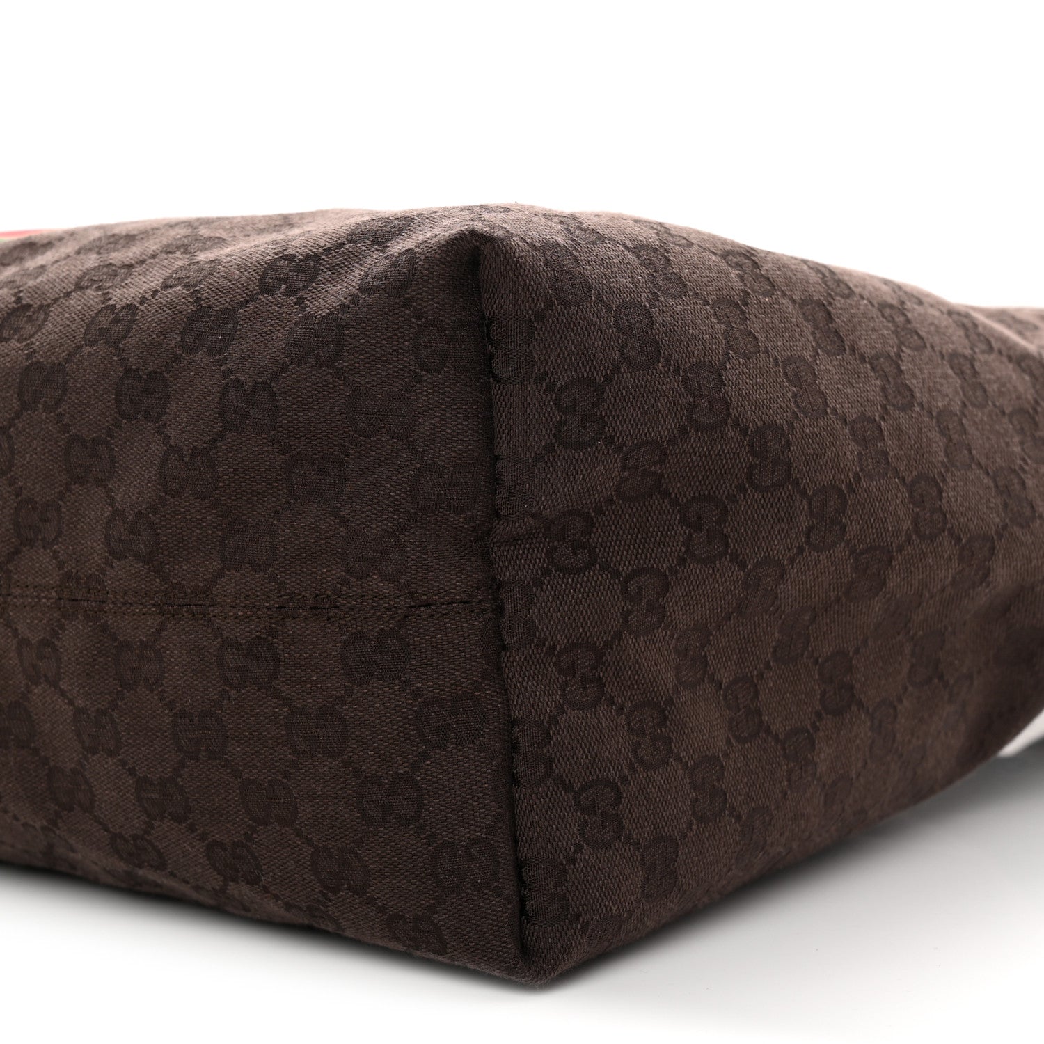 Gucci GG Monogram Web Large Giglio Tote Dark Brown 11 of 11