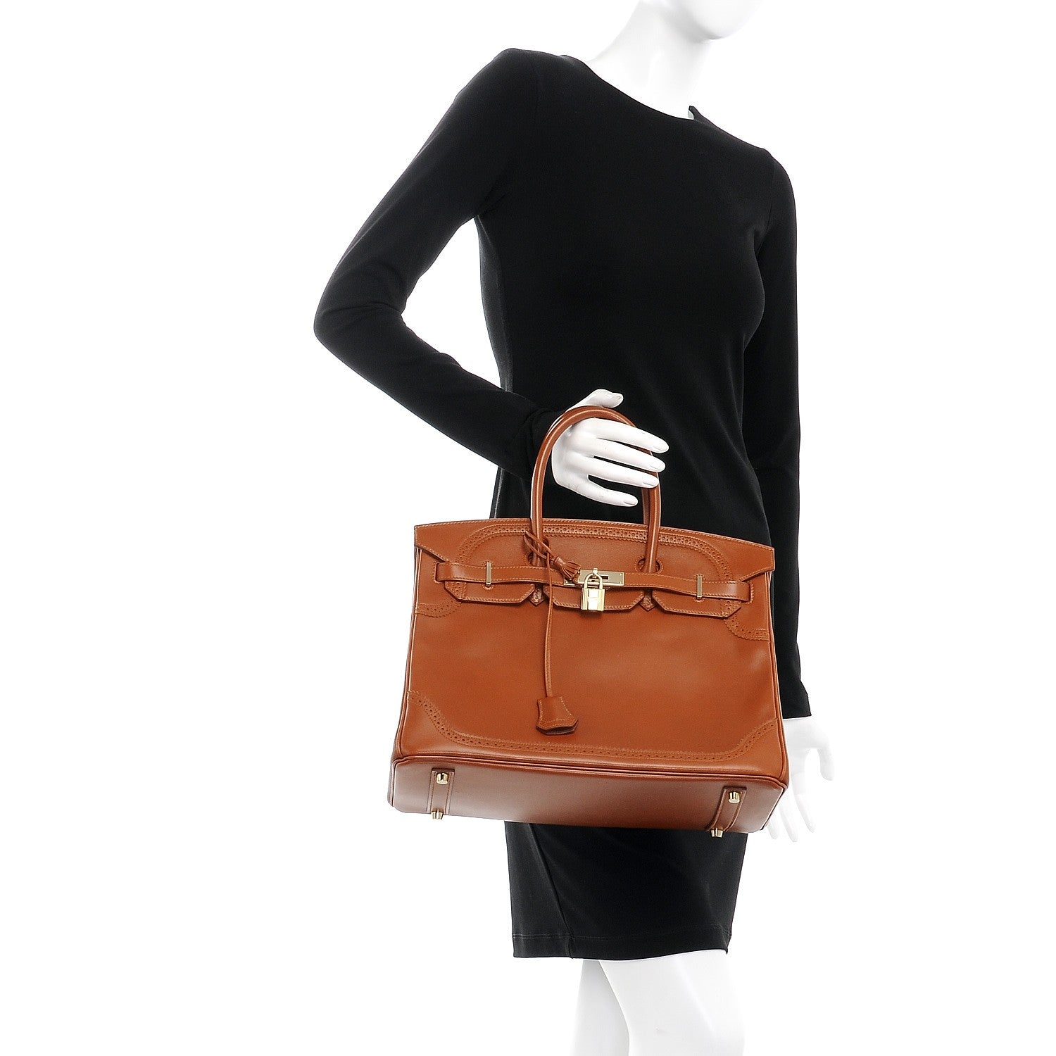 Hermes Tadelakt Ghillies Birkin 35 Fauve 2 of 29