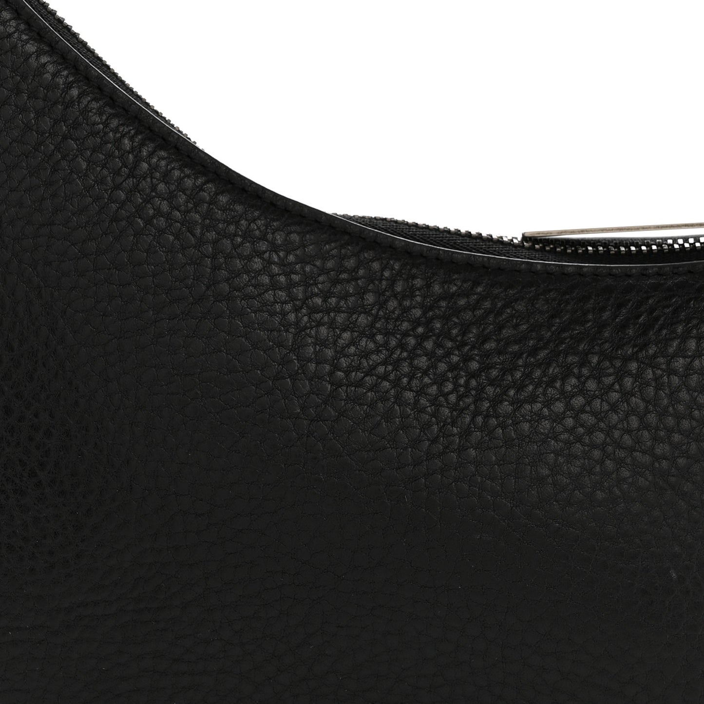 Smooth Calfskin Half Moon Shoulder Bag Black