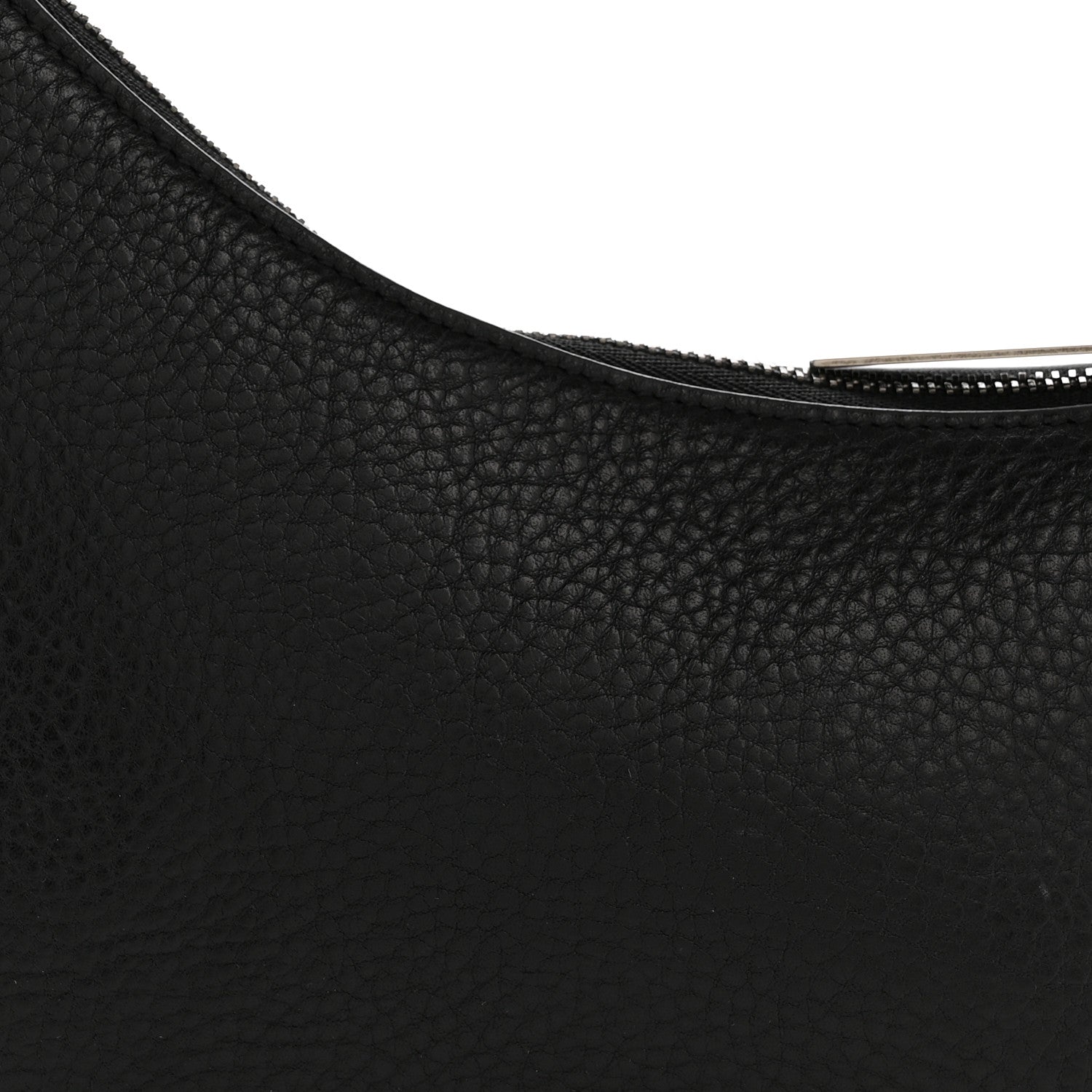 The Row Smooth Calfskin Half Moon Shoulder Bag Black 7 of 11