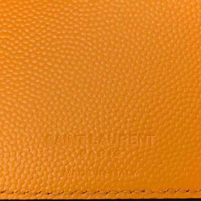 Saint Laurent Grain De Poudre Paris East West Wallet Yellow 6 of 7