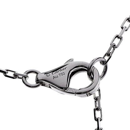 Cartier 18K White Gold Diamond SM D'Amour Pendant Necklace 5 of 6