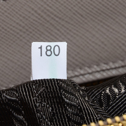 Prada Saffiano Lux Medium Double Zip Tote Argilla 8 of 11
