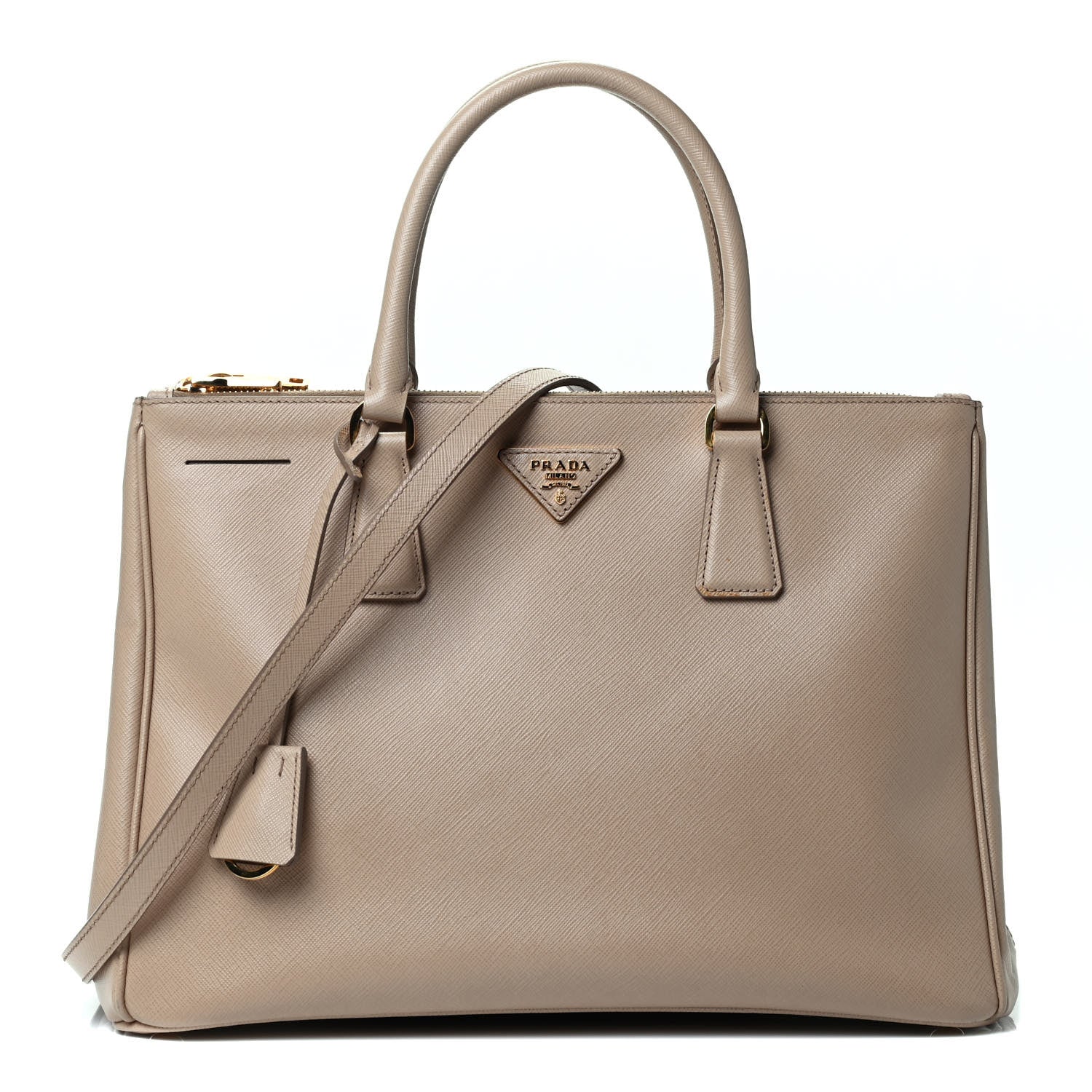Prada Saffiano Medium Galleria Double Zip Tote Sabbia 1 of 4