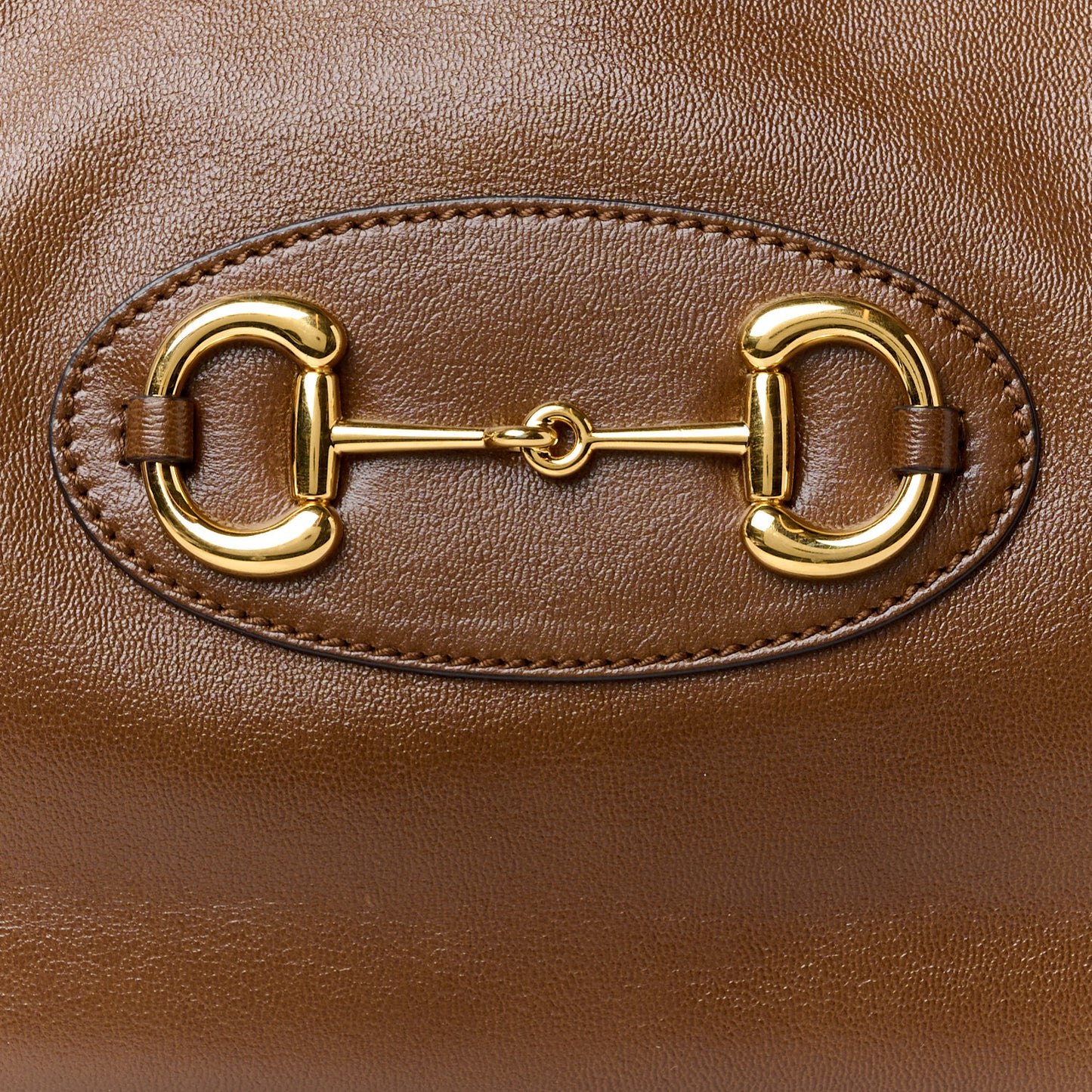 New Sakai Calfskin Lux Horsebit 1955 Tote Bag Brown Sugar