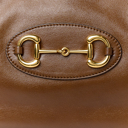 Gucci New Sakai Calfskin Lux Horsebit 1955 Tote Bag Brown Sugar 9 of 11