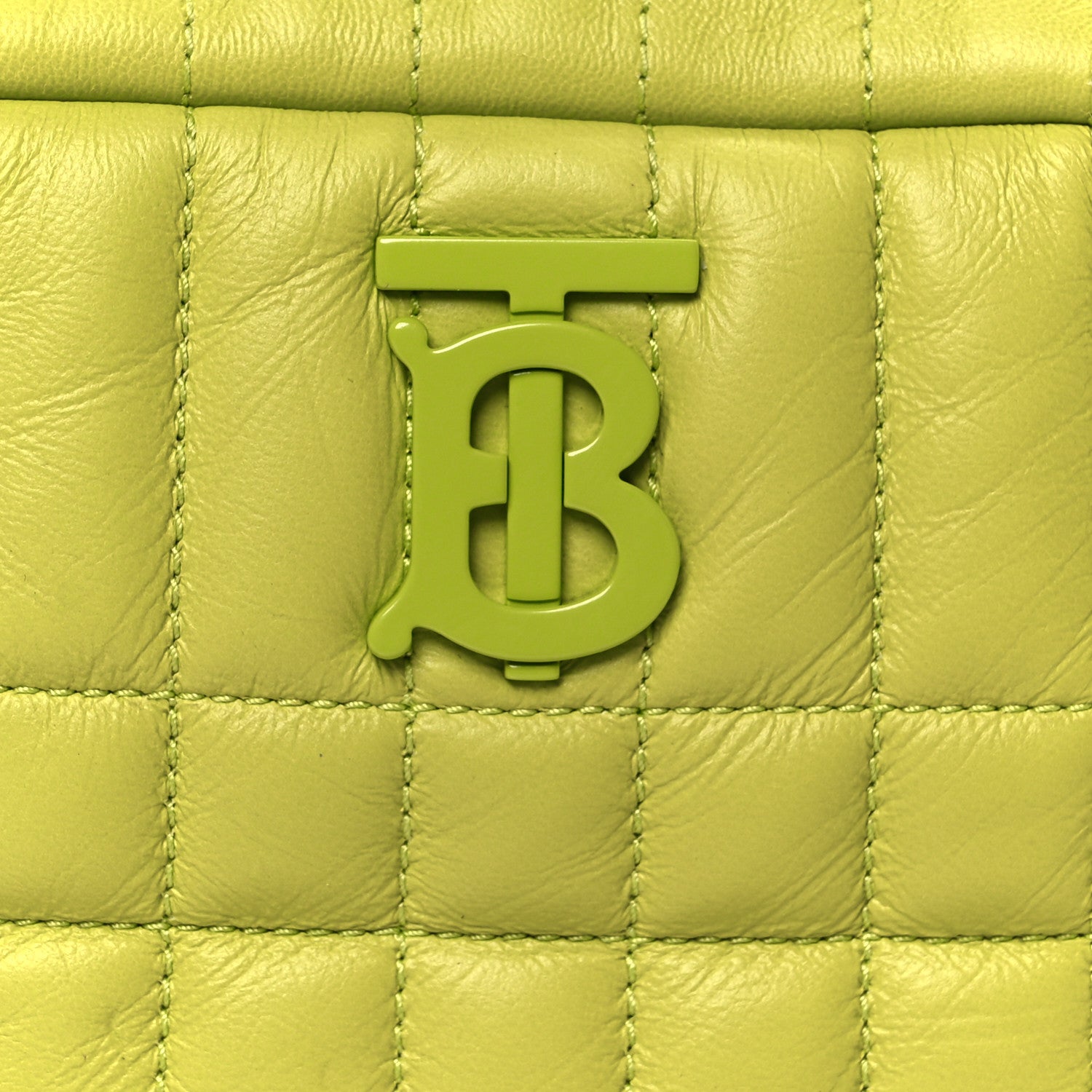 Burberry Lambskin Quilted Mini Lola Camera Bag Vivid Vivid Lime 8 of 10