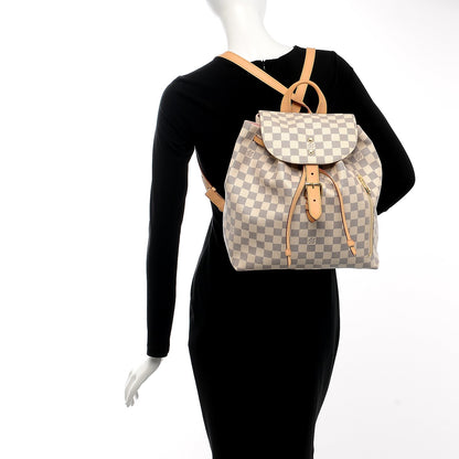 Louis Vuitton Damier Azur Sperone Backpack 2 of 7