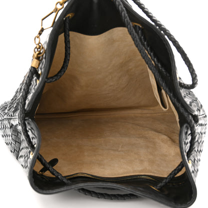Bottega Veneta Nappa Intrecciato Butterfly Shoulder Bag Black 5 of 11