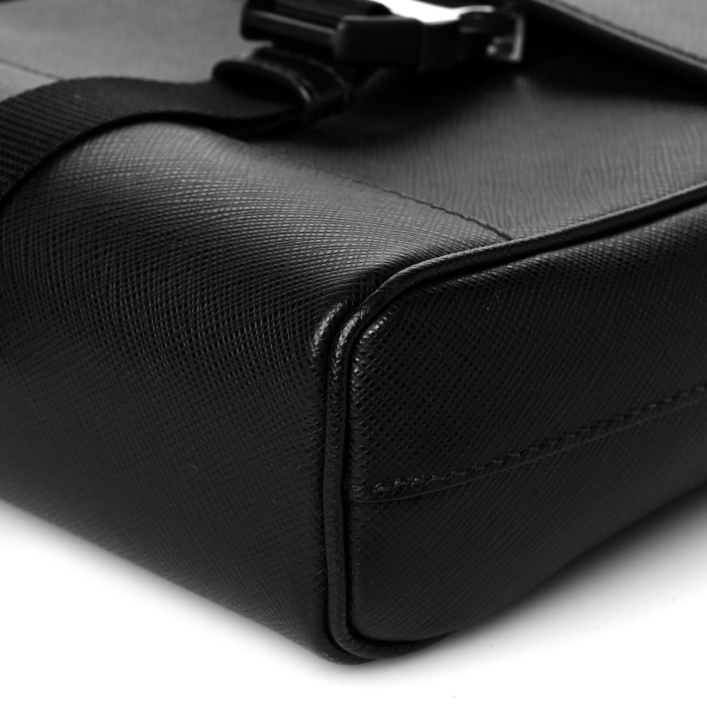 Saffiano Messenger Satchel Black