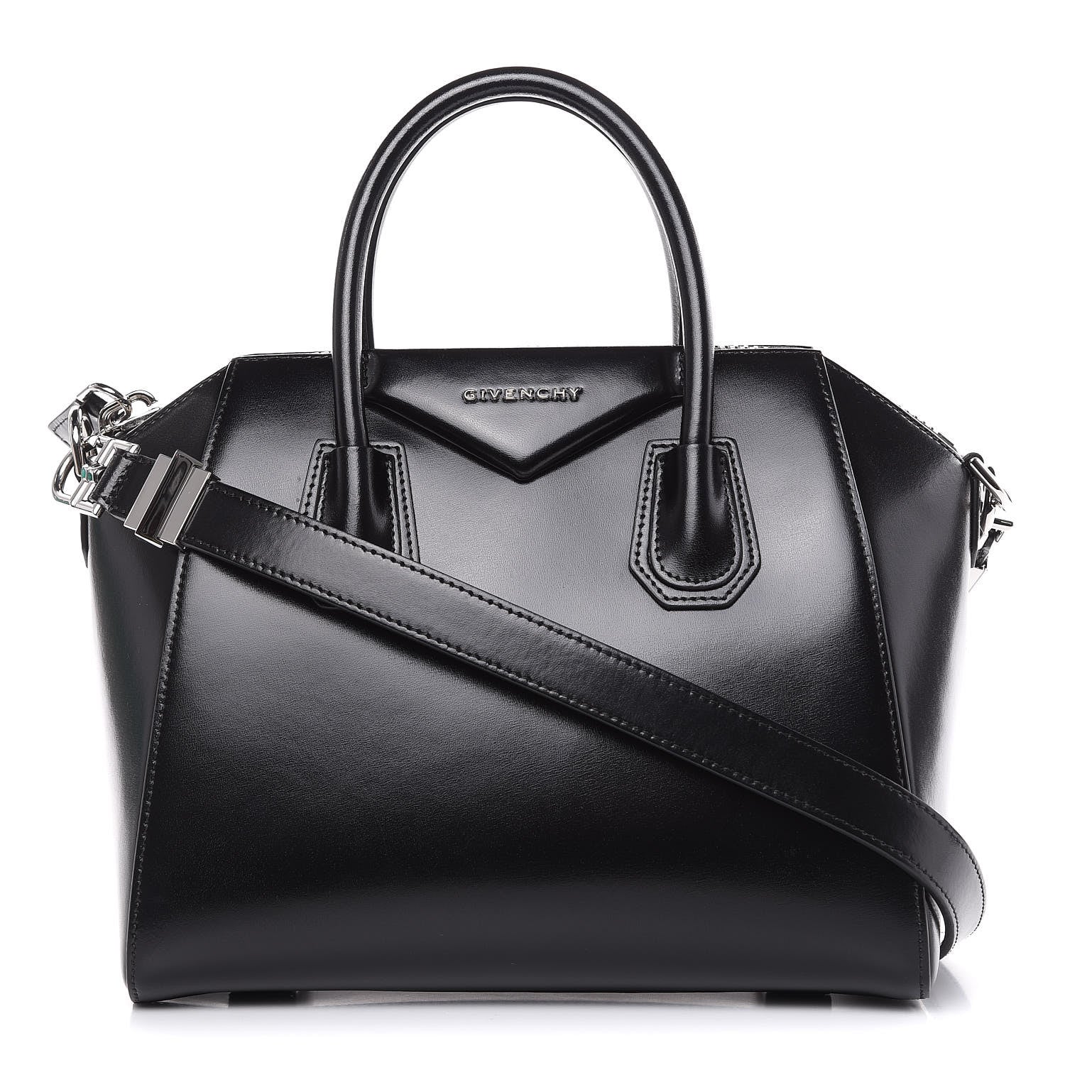 Givenchy Shiny Lord Calfskin Small Antigona Black 1 of 9