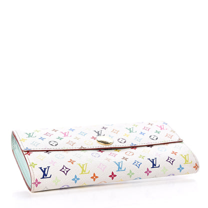 Louis Vuitton Monogram Multicolor Sarah Wallet White 4 of 10