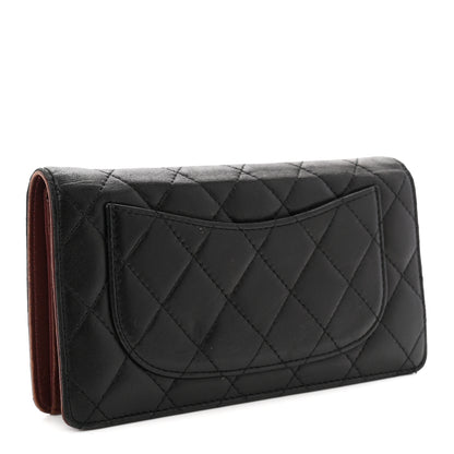 Chanel Lambskin Quilted Yen Wallet Black 3 of 8