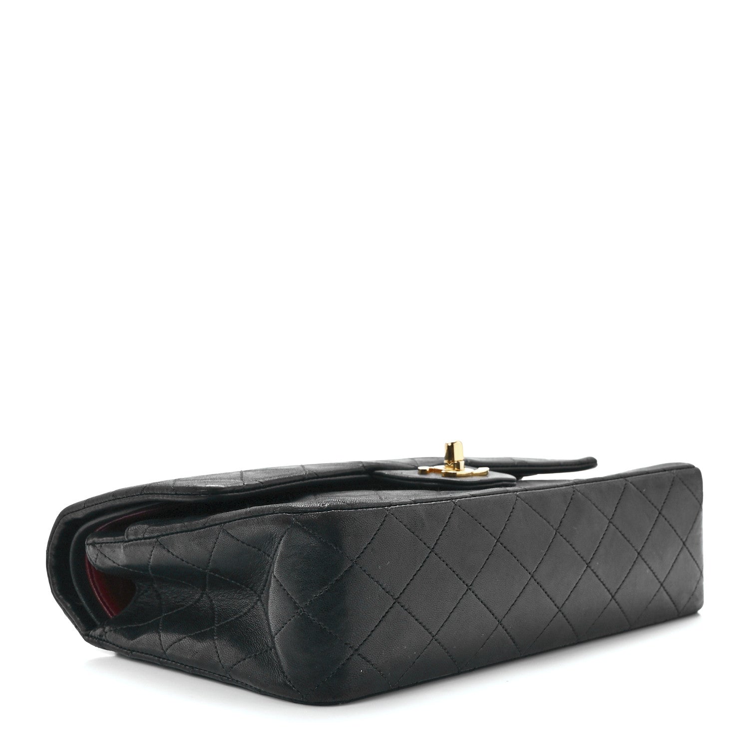 Chanel Lambskin Quilted Medium Double Flap Black 4 of 12
