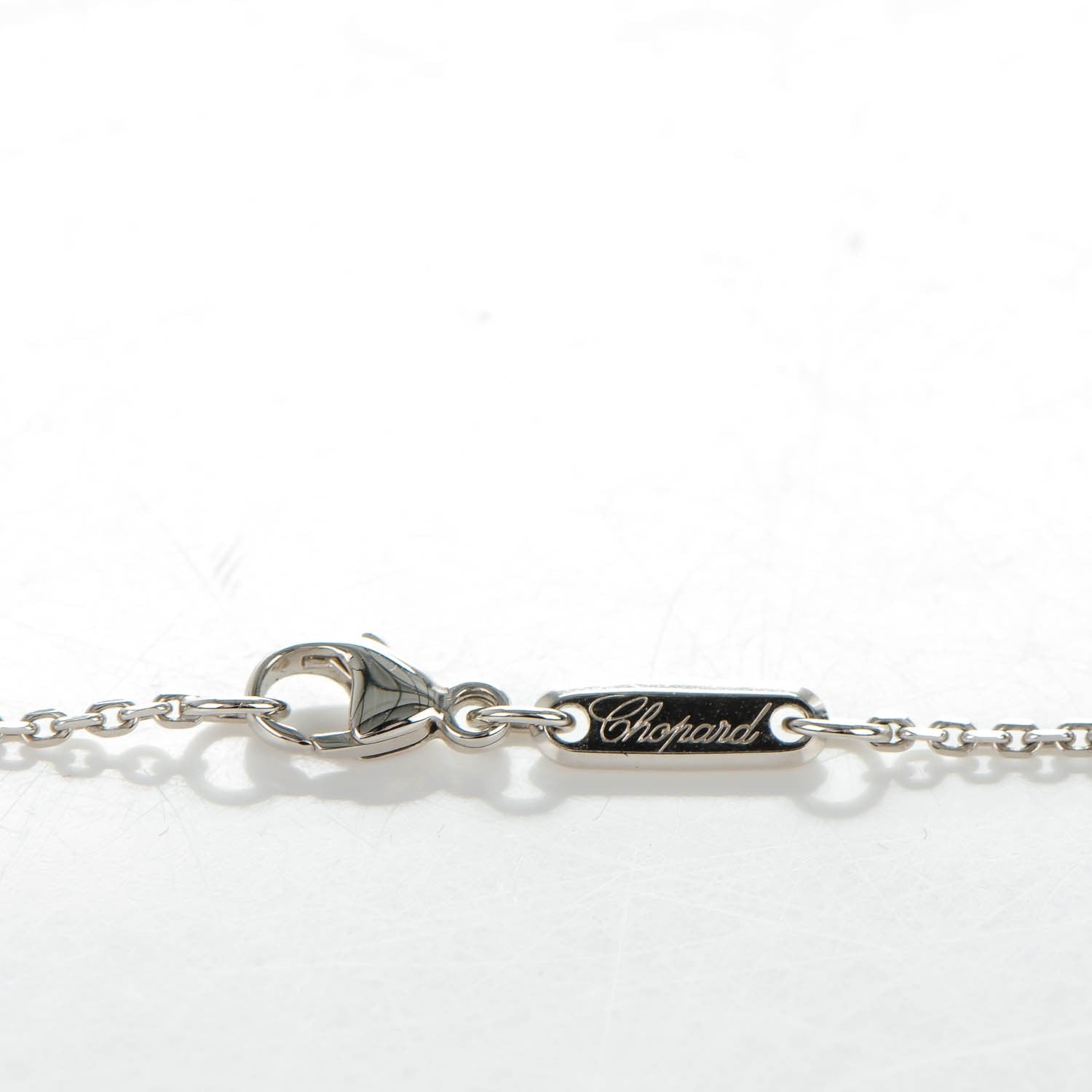 Chopard 18K White Gold Diamond Good Luck Charms Evil Eye Pendant Necklace 4 of 7