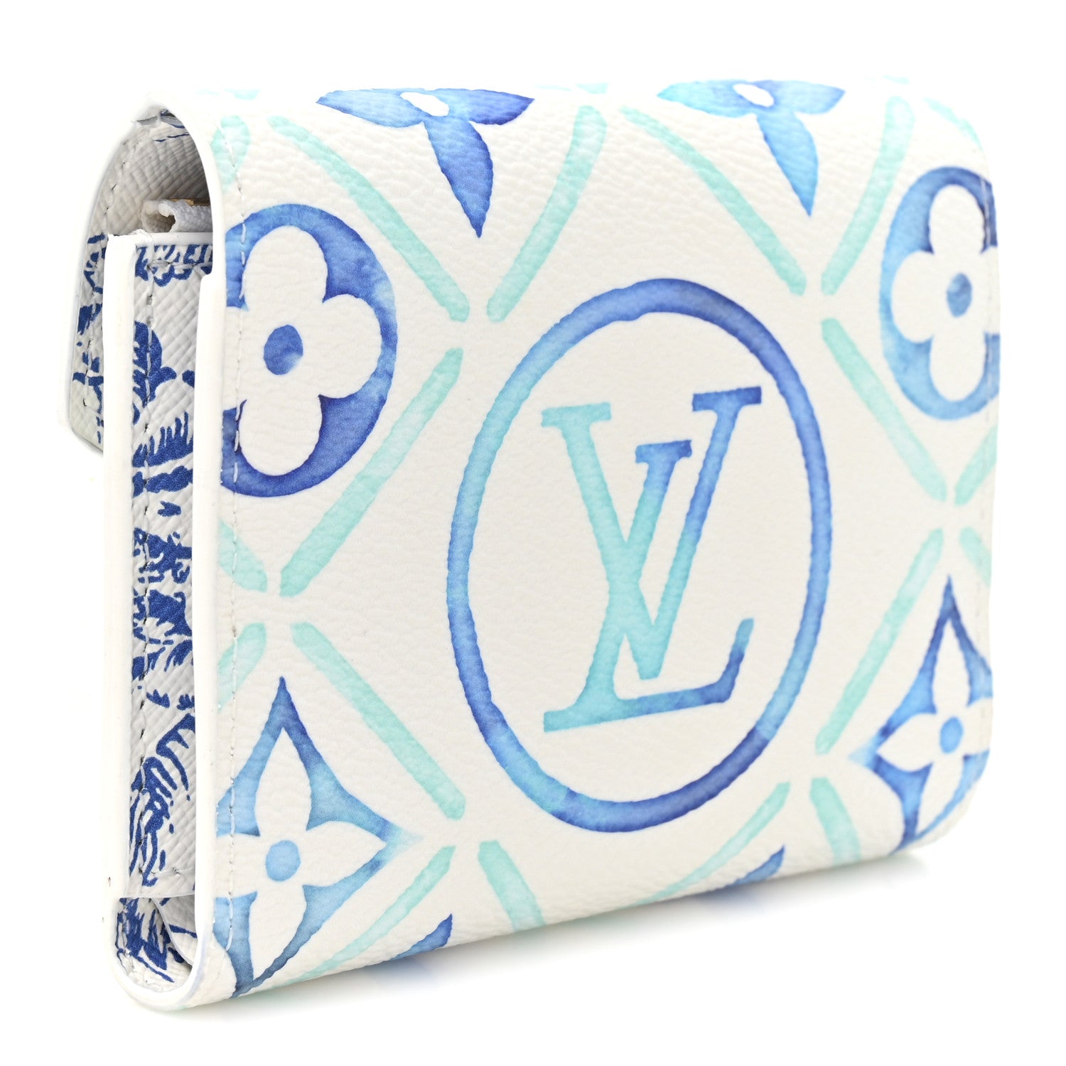 Louis Vuitton Monogram Tiles By The Pool Victorine Wallet Blue Blue 3 of 7