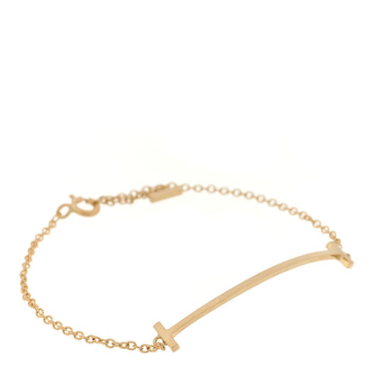 Tiffany 18K Yellow Gold T Smile Bracelet 1 of 3