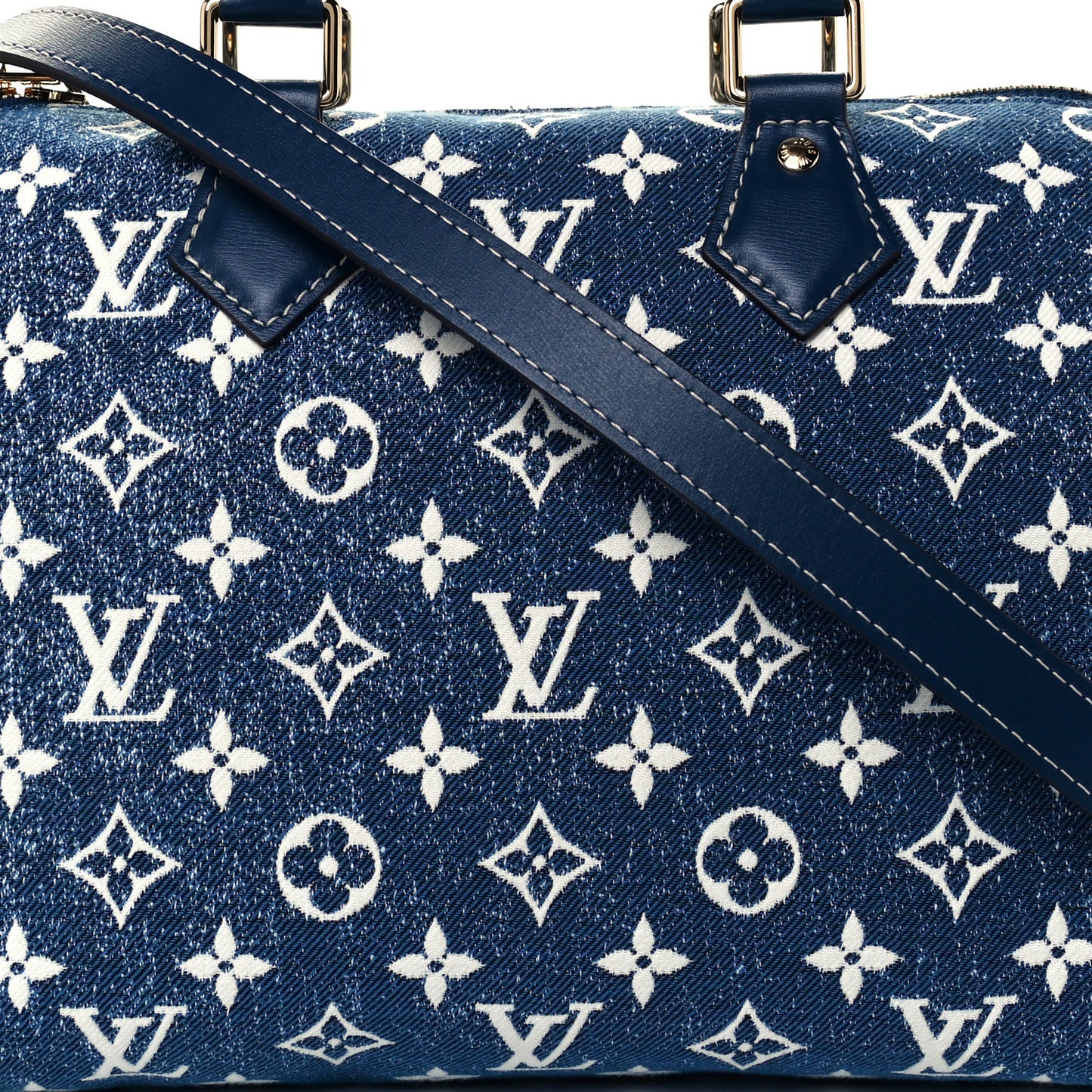 Monogram Jacquard Denim Speedy Bandouliere 25 Bleu