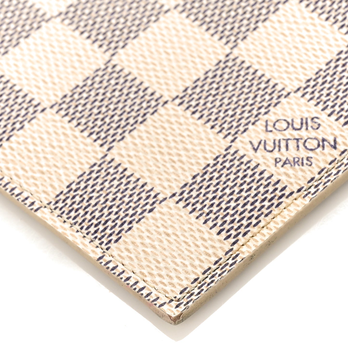 Damier Azur Felicie Chain Wallet Zippered Insert Rose Ballerine