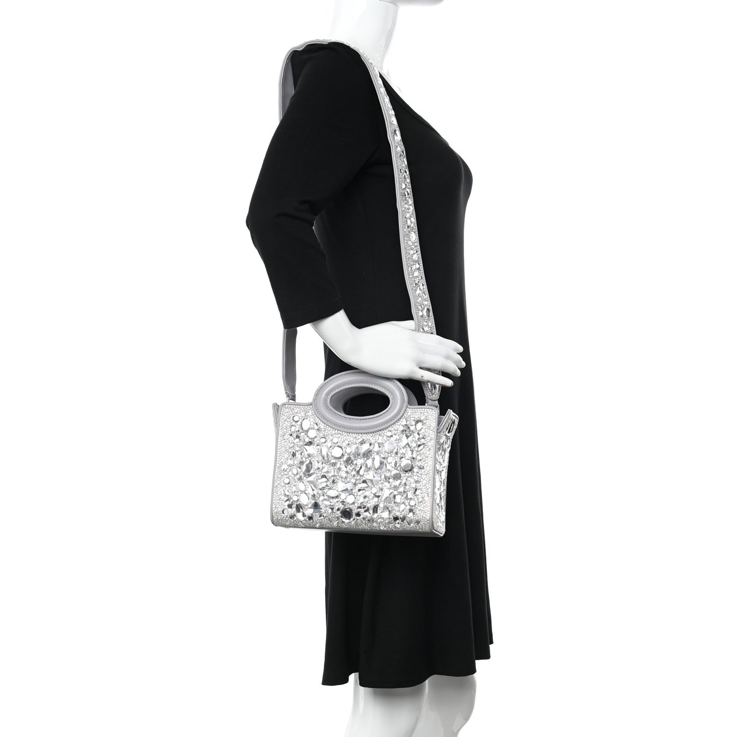 Crystal Mini Le Troisieme Shopping Bag