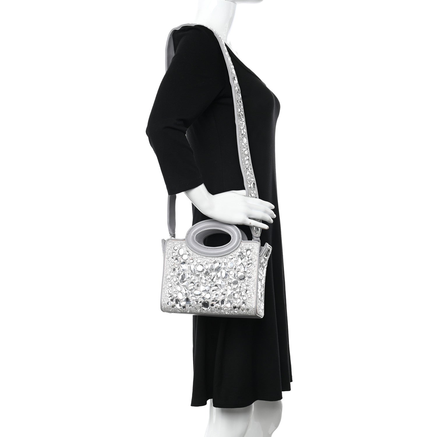 Valentino Garavani Crystal Mini Le Troisieme Shopping Bag 2 of 11