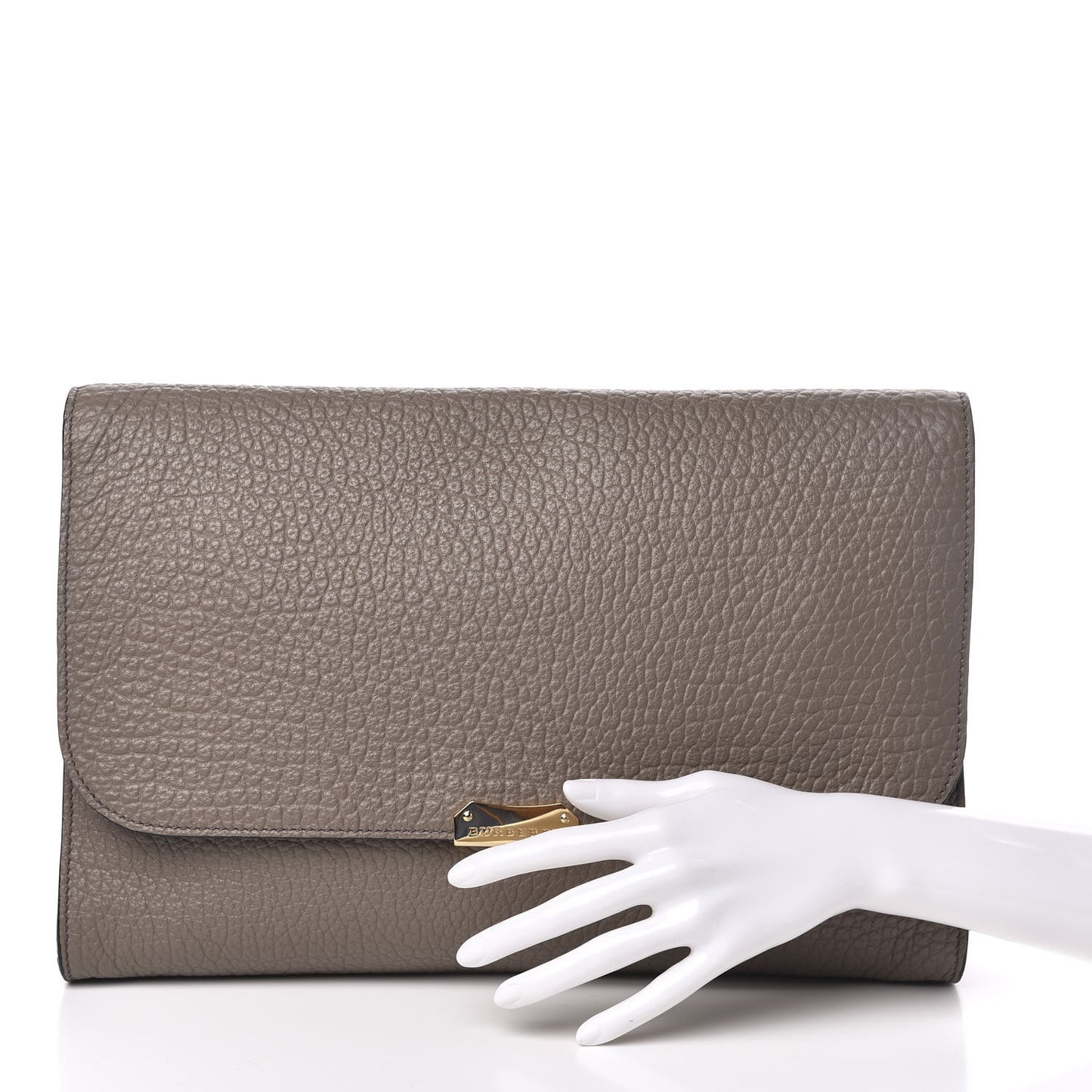 Heritage Grain Sonnet Clutch Pale Taupe