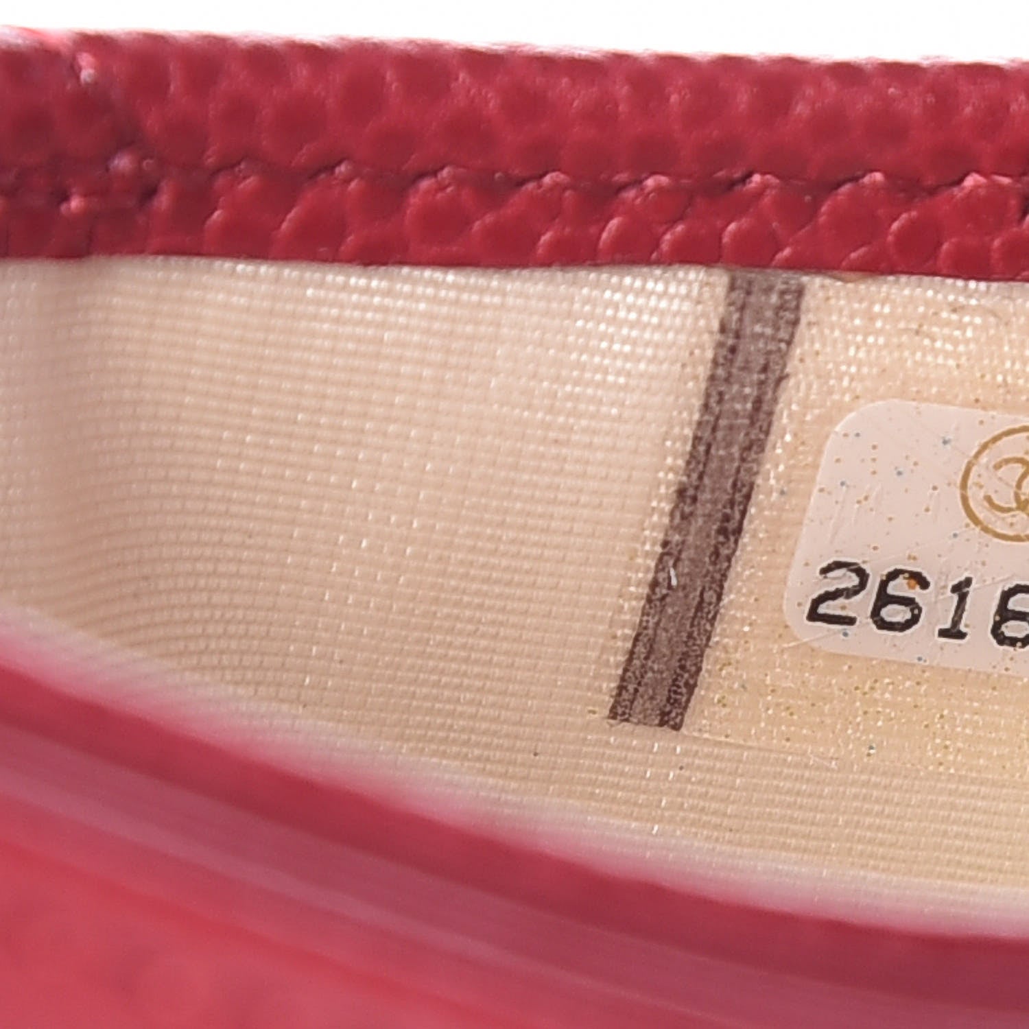 Chanel Caviar Quilted Card Holder Dark Pink 8 of 9