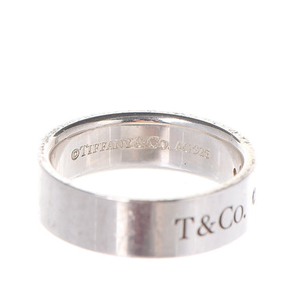 Tiffany Sterling Silver Diamond Locks Ring 54.5 7 7 of 8