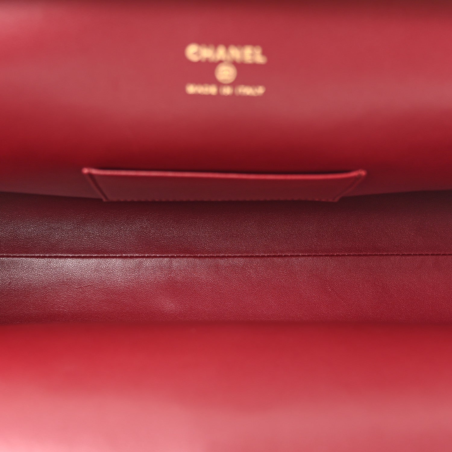 Chanel Lambskin Large Clutch Burgundy 5 of 9