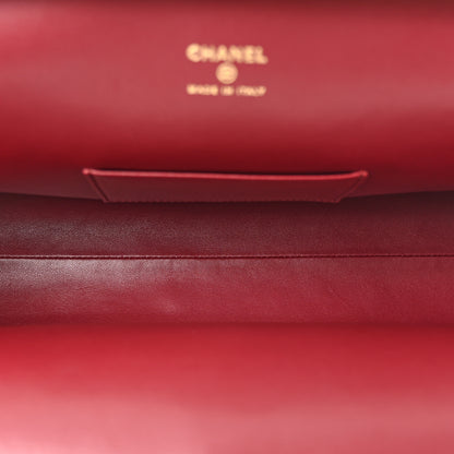 Chanel Lambskin Large Clutch Burgundy 5 of 9