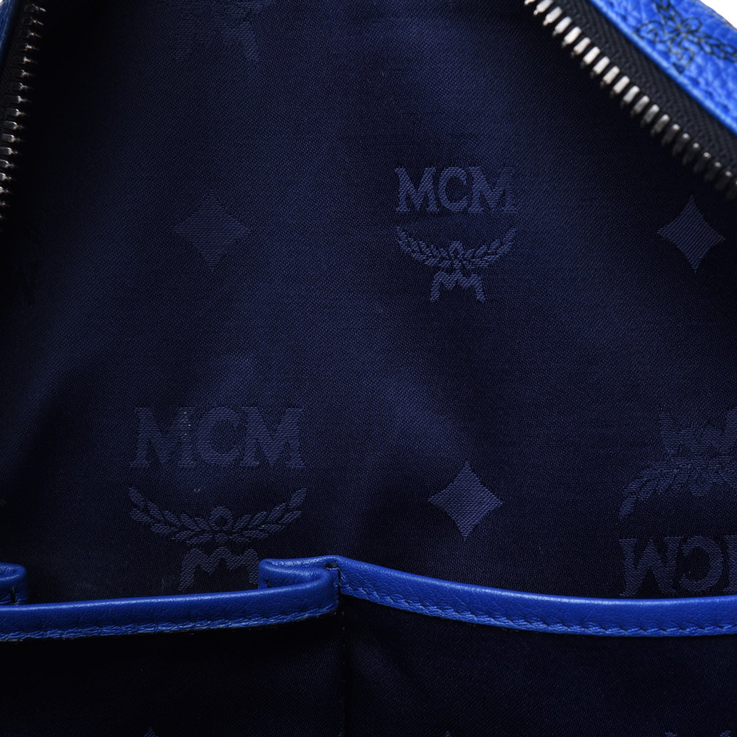 MCM Visetos Medium Sprinkle Stud Stark Backpack Blue 8 of 20