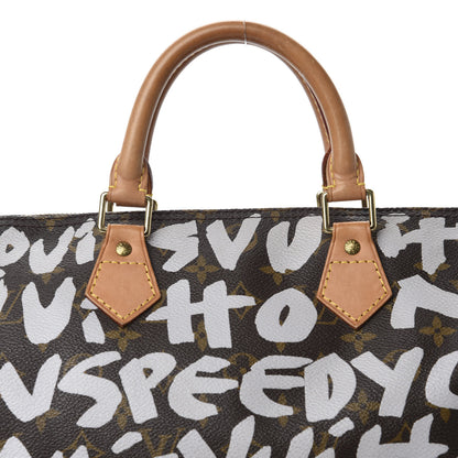 Louis Vuitton Monogram Graffiti Speedy 30 Silver 10 of 10