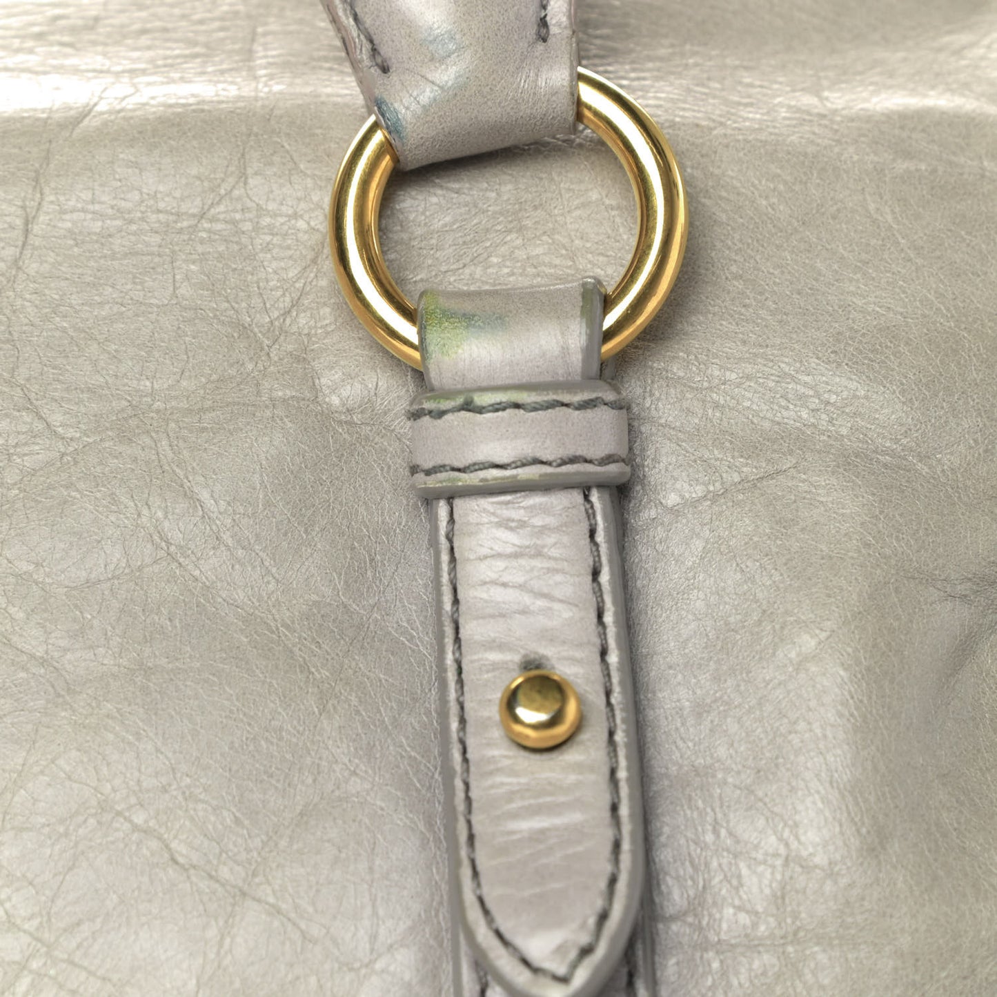 Vitello Lux Medium Bow Bag Grey