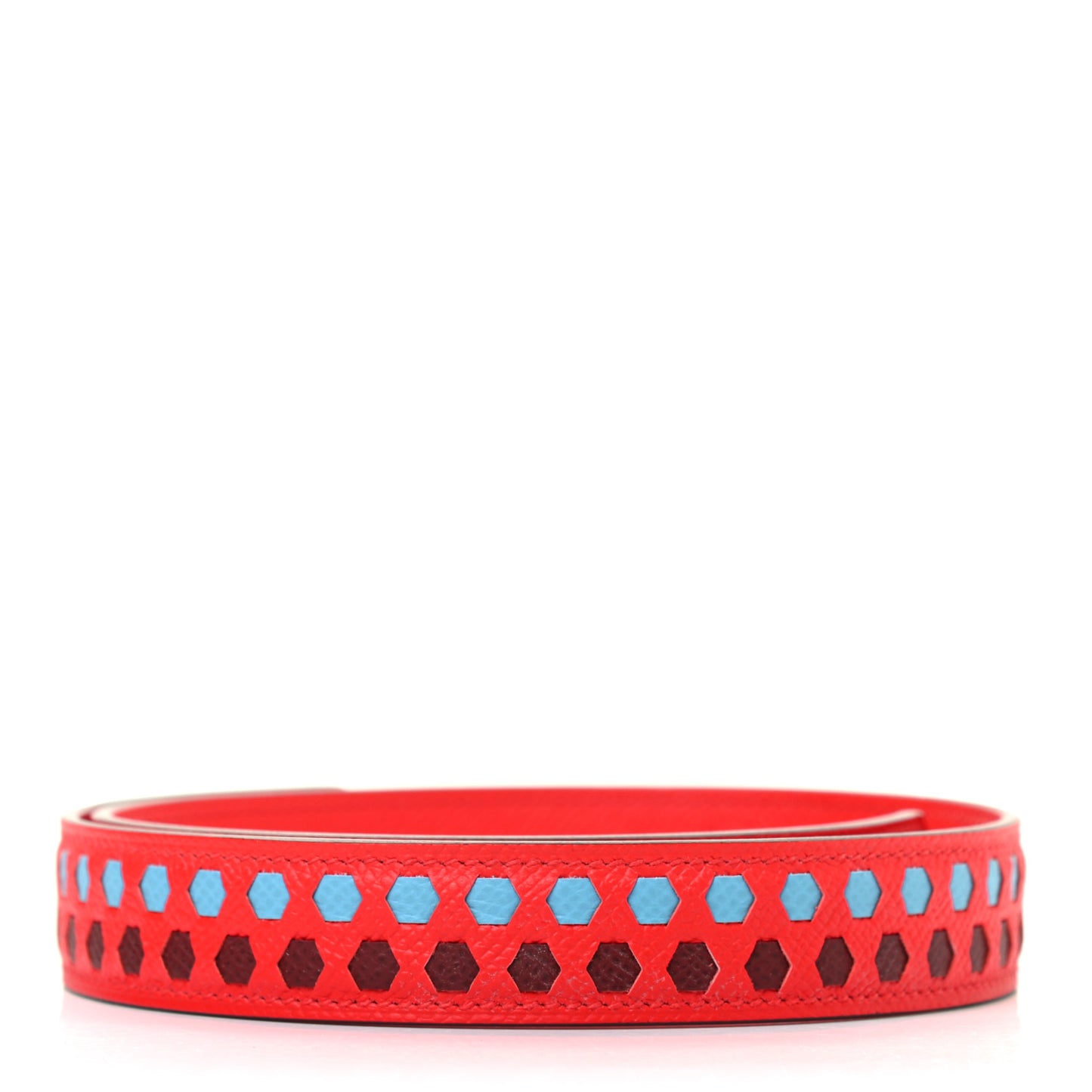 Epsom 25mm Mousqetons Tressage Shoulder Strap Rouge Coeur Bleu du Nord Rouge H