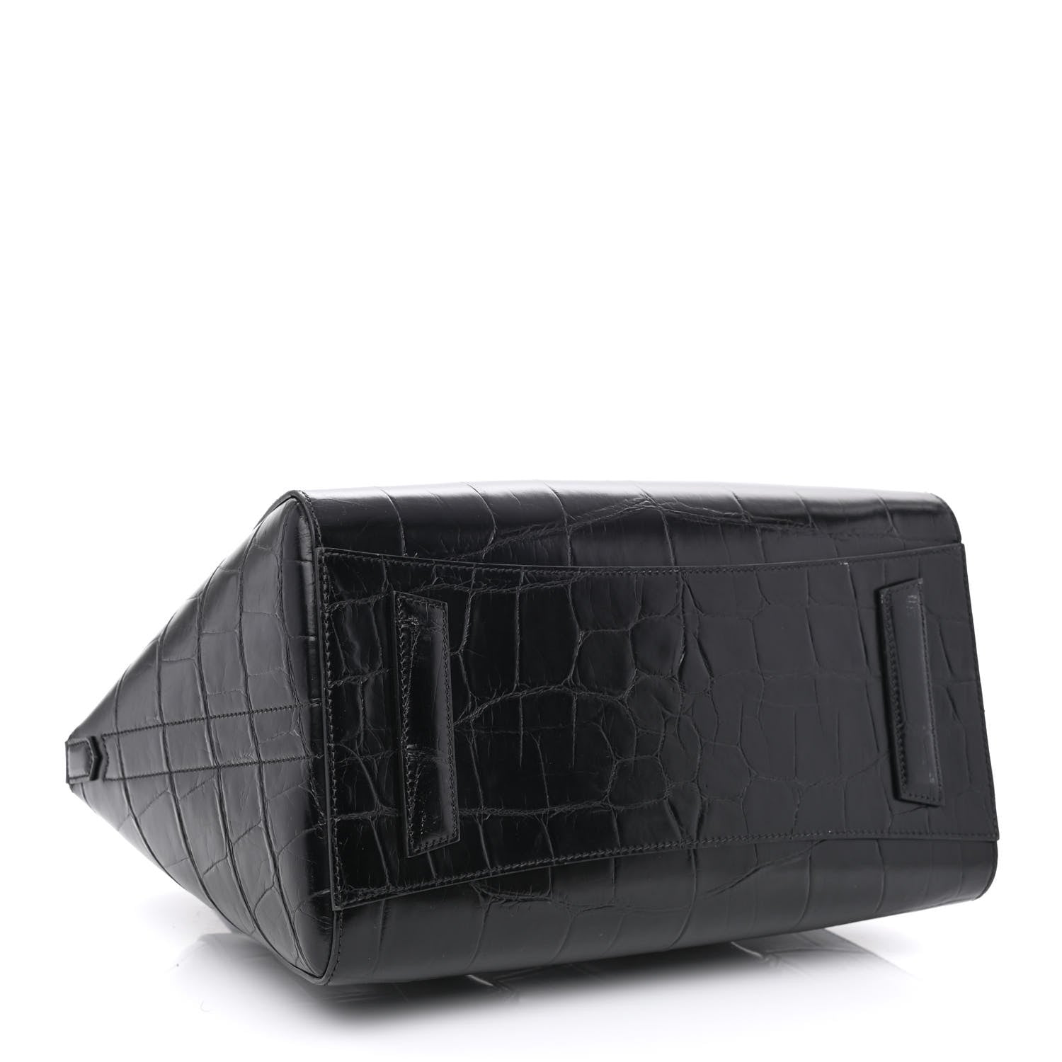 Givenchy Calfskin Crocodile Embossed Medium Lock Antigona Black 4 of 10
