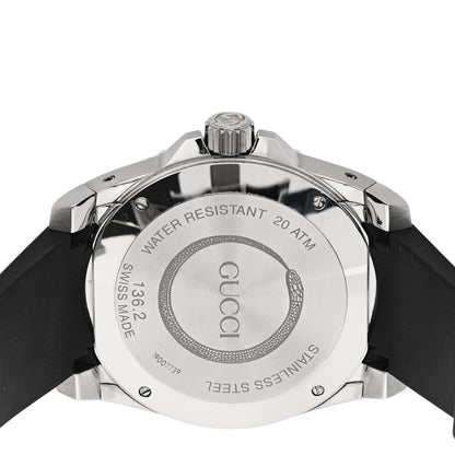 Gucci Stainless Steel Rubber 45mm Dive Quartz Watch Black 4 of 4