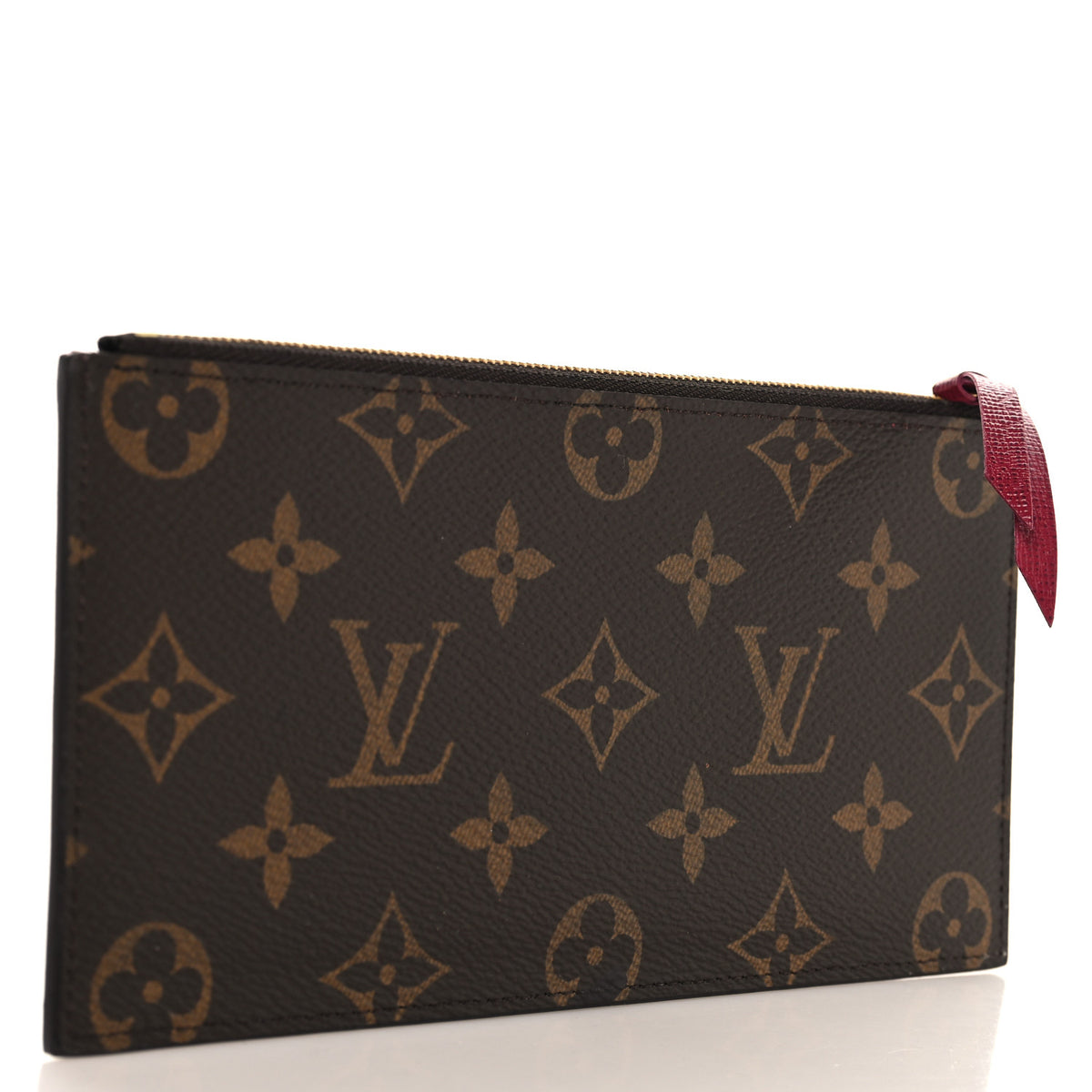 Monogram Felicie Chain Wallet Zippered Insert Fuchsia