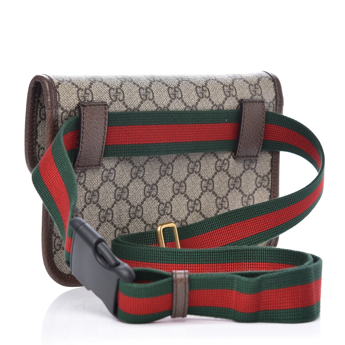 GG Supreme Monogram Neo Vintage Web Belt Bag Brown